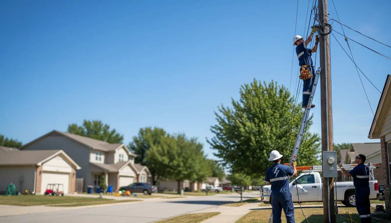 Residential electrician providing installation services in Covington, MI